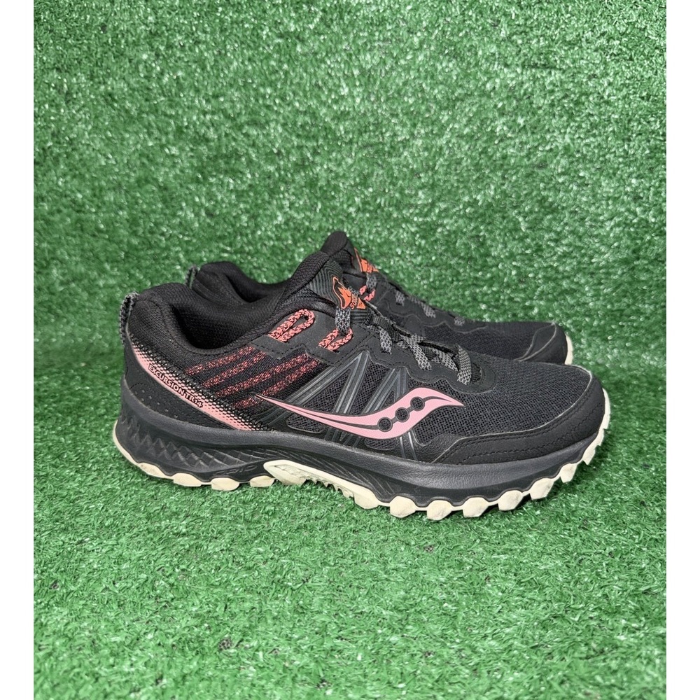Saucony Shoes Women Size 8 Excursion TR14 Black Pink Trail Road Running Sneakers